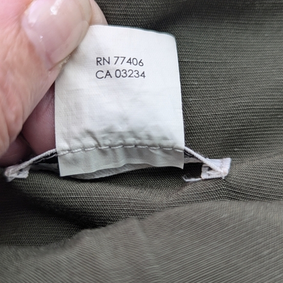 Club Monaco Olive Green Midi Skirt High Waist Linen Blend Size 8 Pockets - Picture 9 of 16